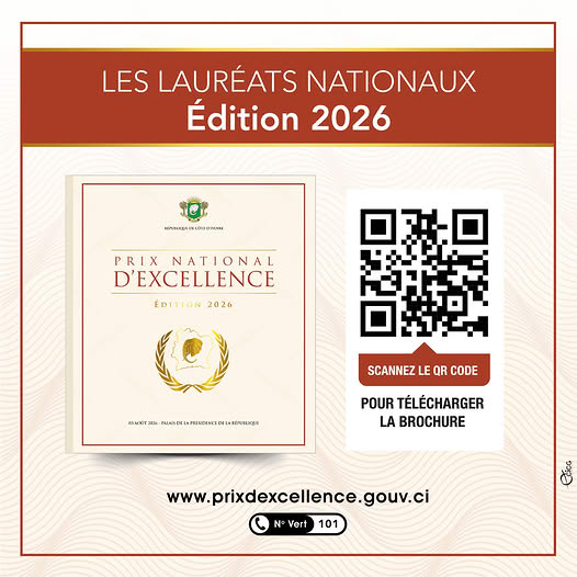 Prix National d'Excellence 2026 : ce que représente la plus haute distinction ivoirienne